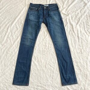 Gustin Selvedge California Skinny Raw Blue Jeans Denim 33